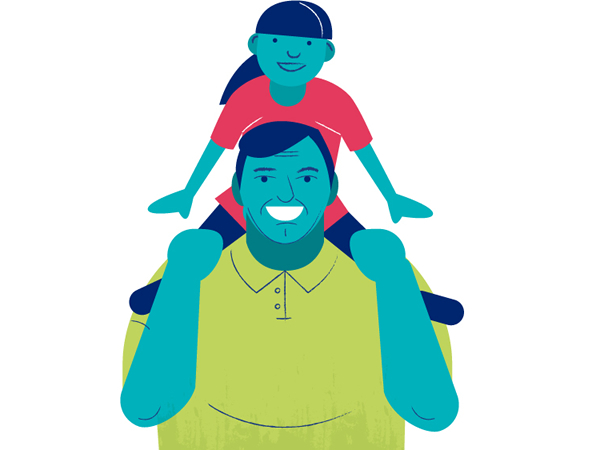 Image of a parent and daughter.