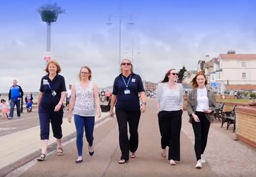 Photo of people on a health walk